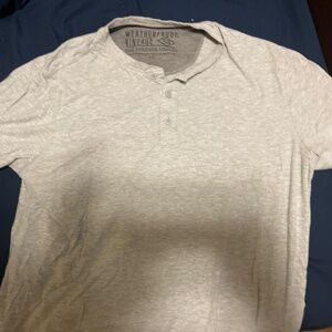 Weatherproof Vintage Henley polo gray